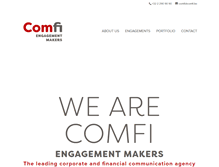 Tablet Screenshot of comfi.be
